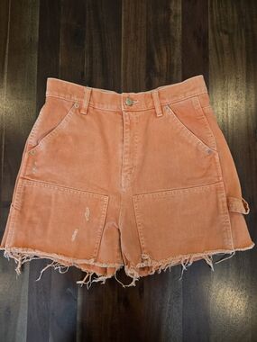 BDG Coral Cut Off Carpenter Jean Shorts
